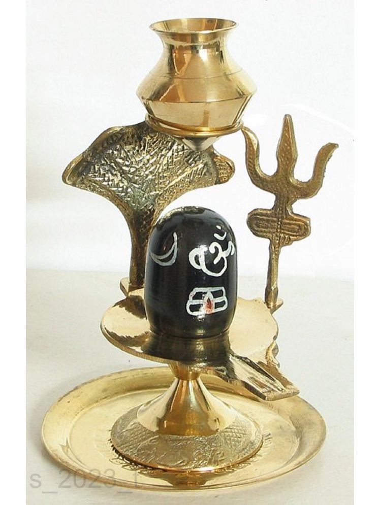     			Shri Astha Vinayak Brass Shivling Idol ( 4 cm )