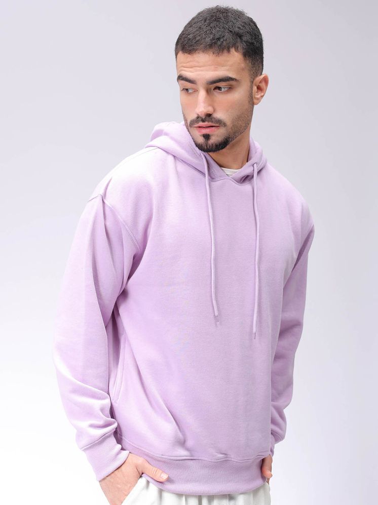     			The Indian Garage Co. Polyester Hooded Men's Sweatshirt - Purple ( Pack of 1 )