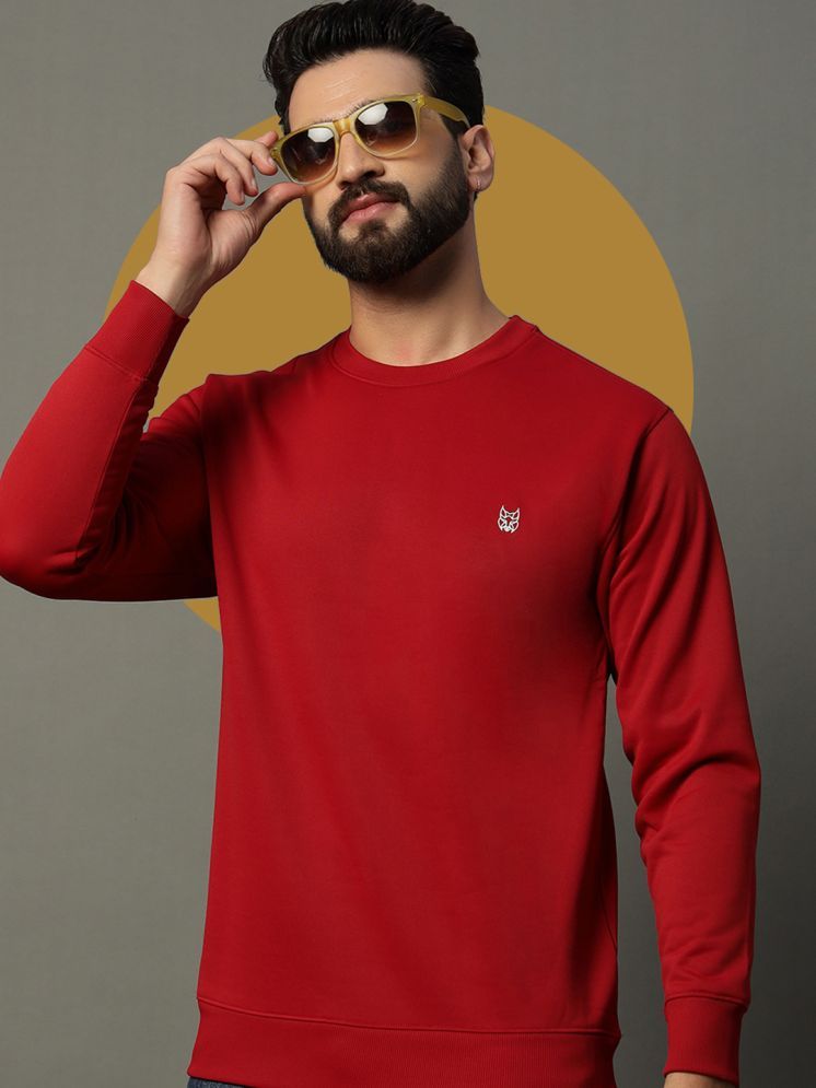     			stelvin Cotton Blend Round Neck Men's Sweatshirt - Red ( Pack of 1 )