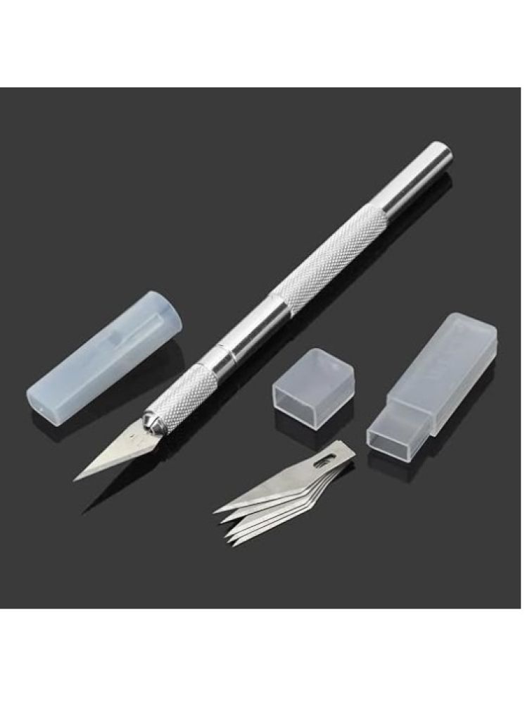     			Eclet Detail Pen Knife with 5 Interchangeable Sharp Blades for Carving/Mat Cutting &Paper Cutting (Code 20