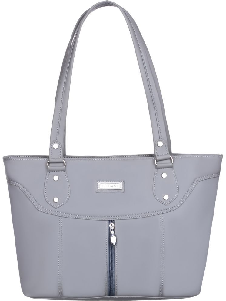     			Elegant Shoulder Bag PU Set of 1 ( Light Grey )