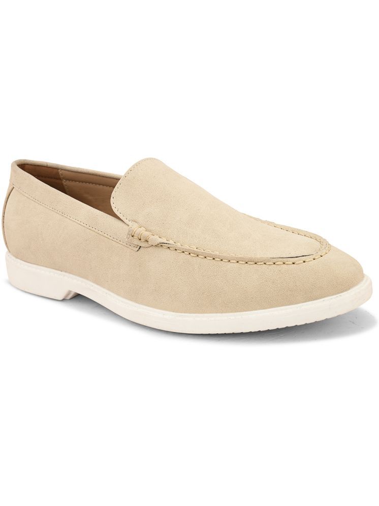     			Fentacia MEN CASUAL SHOES Cream Men's Slip-on Shoes