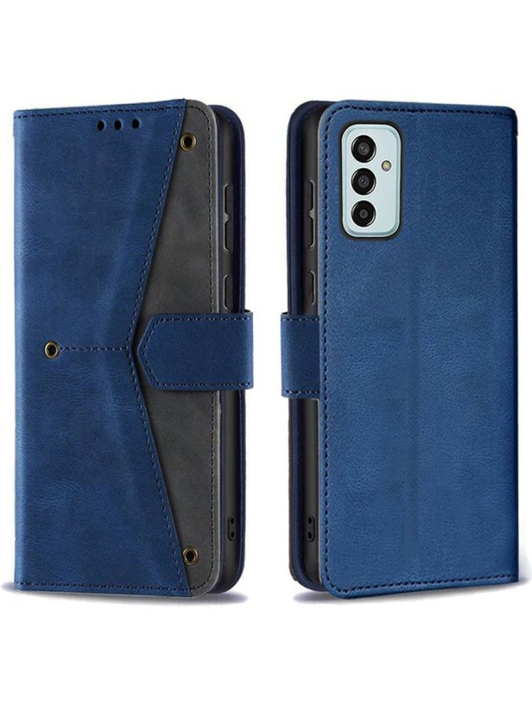     			Masque Blue Flip Cover Artificial Leather Compatible For Samsung Galaxy F13 ( Pack of 1 )