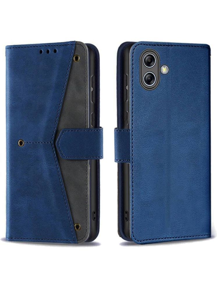     			Masque Blue Flip Cover Artificial Leather Compatible For Samsung Galaxy A04e ( Pack of 1 )