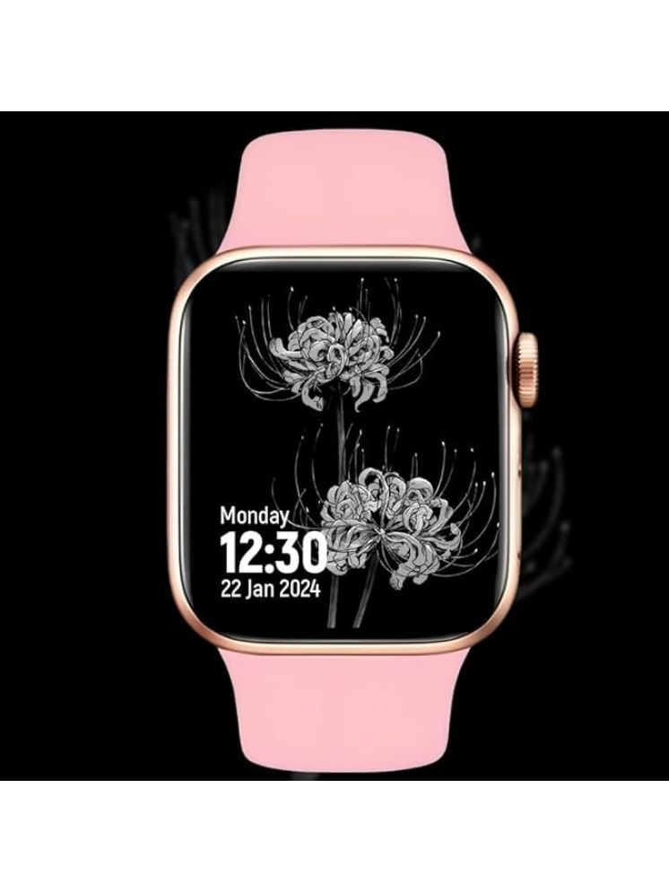     			OCEAN THREEZ AMOLED BT Calling Rubber Upto 1-2 days Smart Watch Pink