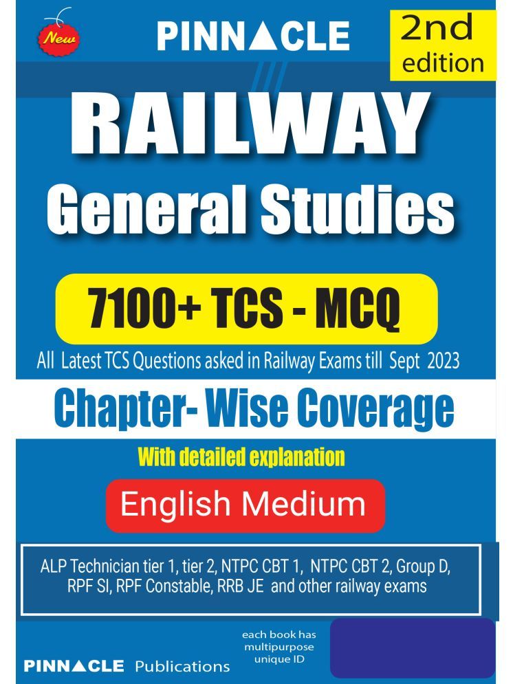     			Railway General Studies 7100 TCS MCQ Chapter-Wise Coverage 2nd Edition English Medium