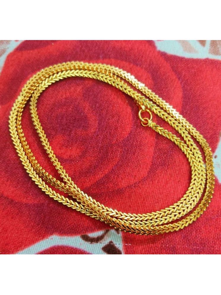     			TGS GOLD COVERING Gold Copper Necklace ( Pack of 1 )