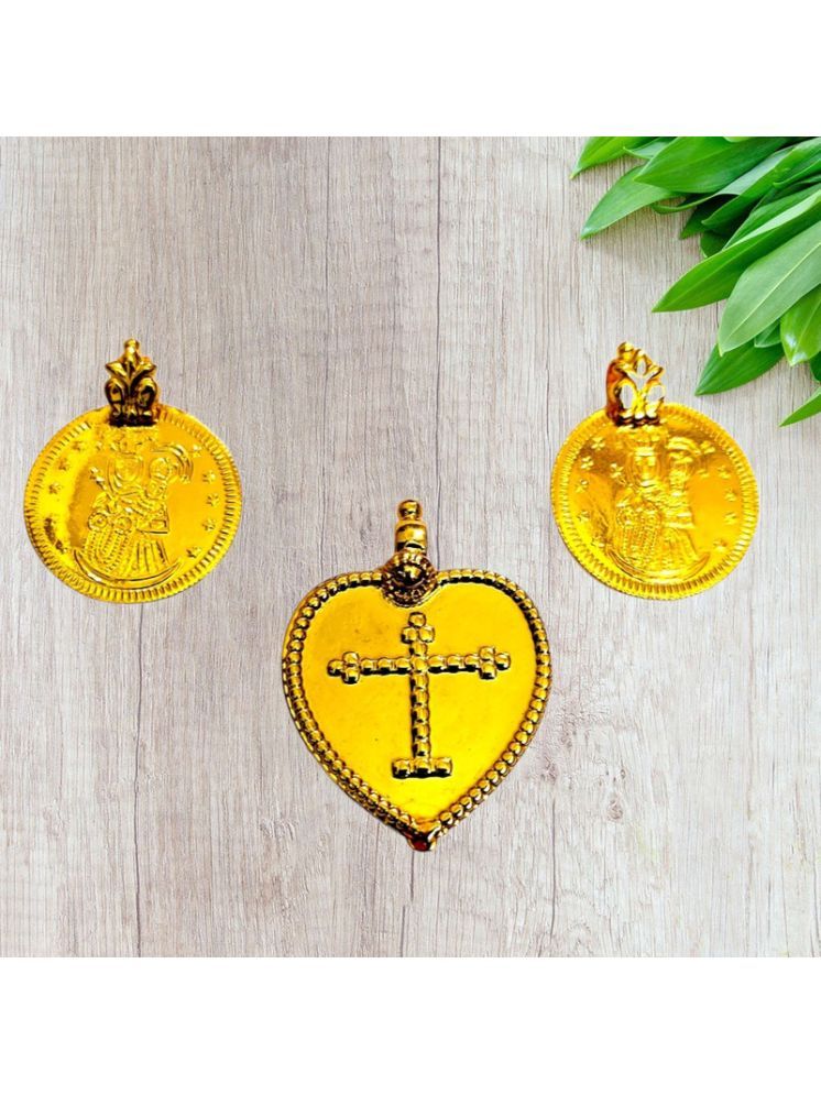     			TGS GOLD COVERING Gold Pendant set ( Pack of 1 )