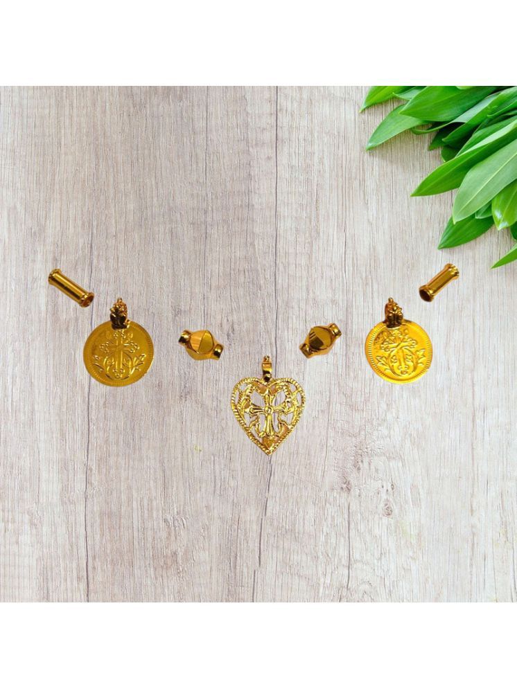     			TGS GOLD COVERING Gold Pendant set ( Pack of 1 )