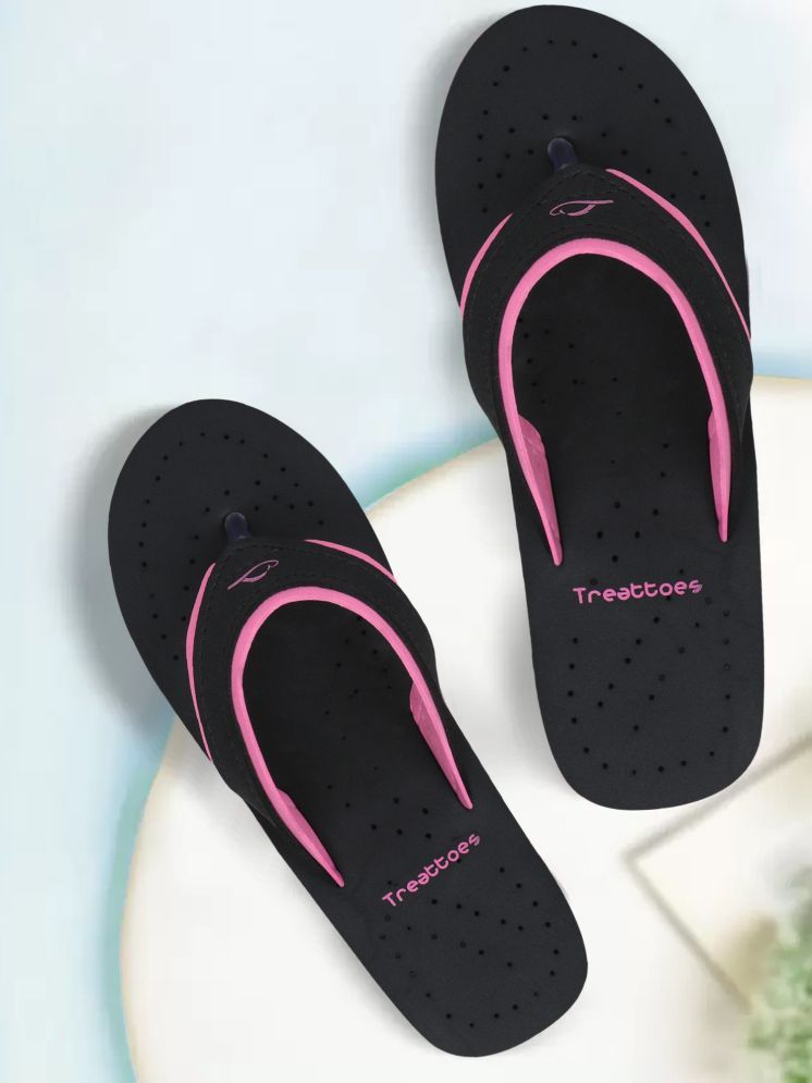     			TREATTOES Pink Women's Thong Flip Flop