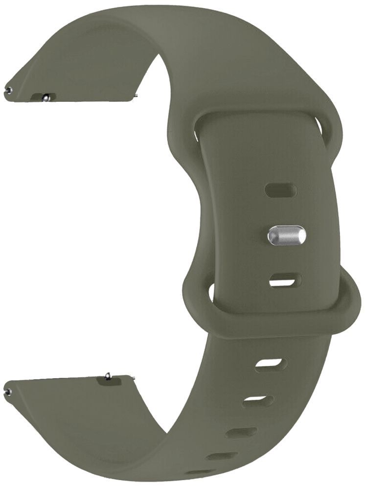     			ACM Watch Strap Silicone Belt compatible with Timex Iconnect Calling Max Smartwatch Sports Dual Closure Band Grey