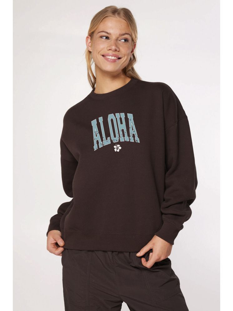     			Calm Down Fleece Women's Non Hooded Sweatshirt ( Brown )