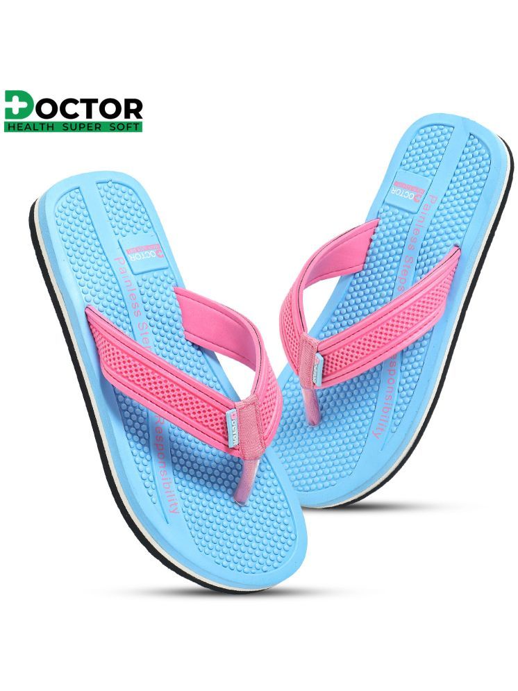     			Doctor Health Super Soft Blue Women's Slipper