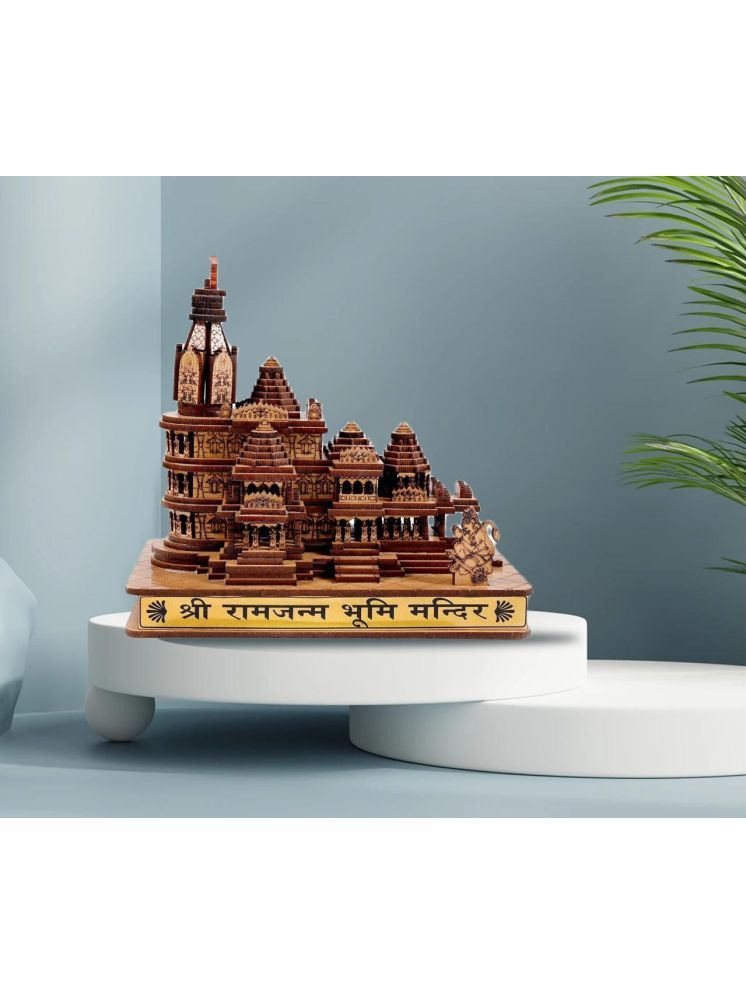     			Fashion Bizz Fashion Bizz Ram Mandir Ayodha 3D Model Wood Temple - 10 cm