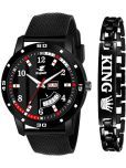 Espoir Black Silicon Analog Men's Watch