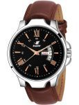 Espoir Brown Leather Analog Men's Watch