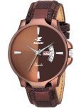 Espoir Brown Leather Analog Men's Watch