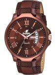 Espoir Brown PU Analog Men's Watch