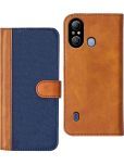 Knotyy Brown Flip Cover Artificial Leather Compatible For Itel A49 ( Pack of 1 )