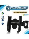 Otoroys Phone Metal Bicycle Motorcycle Handlebar Mount 360 Rotating Bike Mobile Holder (Black)