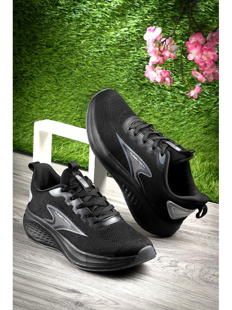     			Action Breathable For Men Black Men's Sports Running Shoes