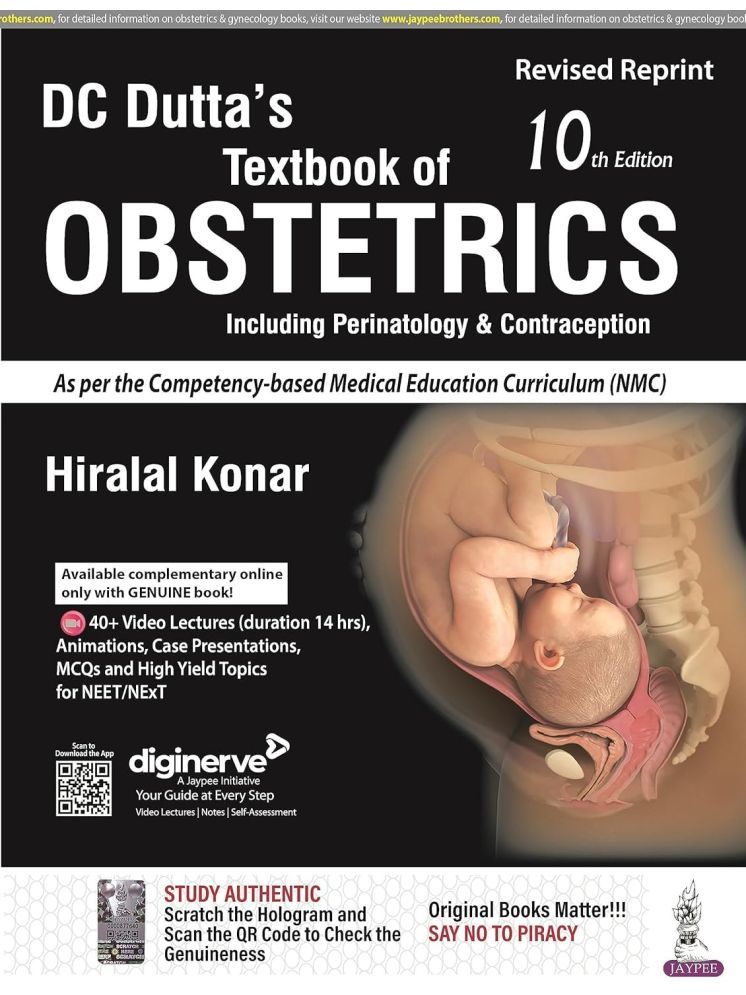     			BBN books Textbook of Obstetrics Including Perinatology & Contraception Hiralal Konar Paperback