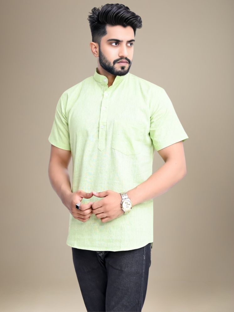     			Dgsm Craft Green Cotton Men's Regular Kurta ( Pack of 1 )