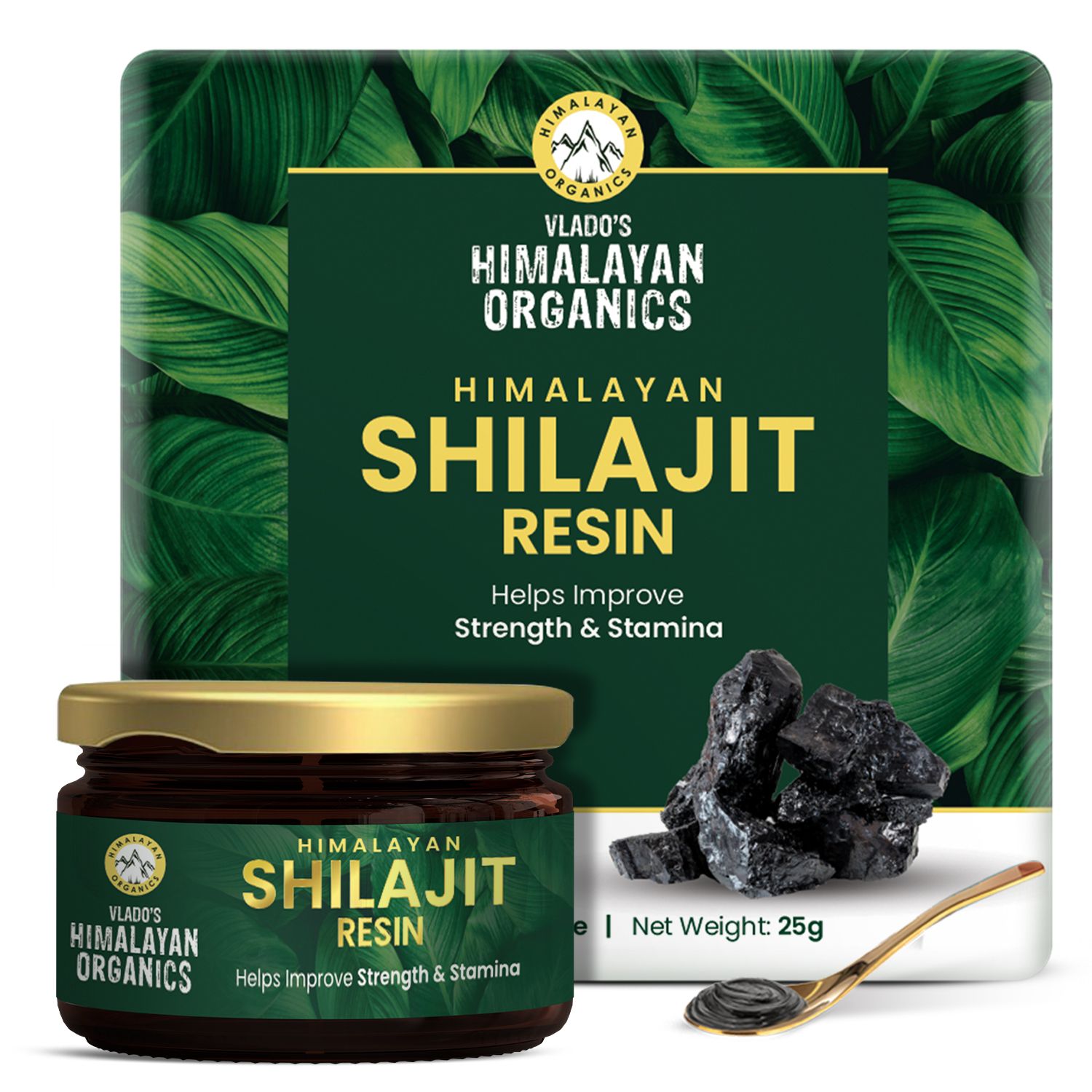     			Himalayan Organics Pure Shilajit Resin to Boost Performance,Power, Stamina, Endurance, Strength With Fulvic Acid & 85+ Trace Minerals Complex for Energy,Maximum Potency I - 25g