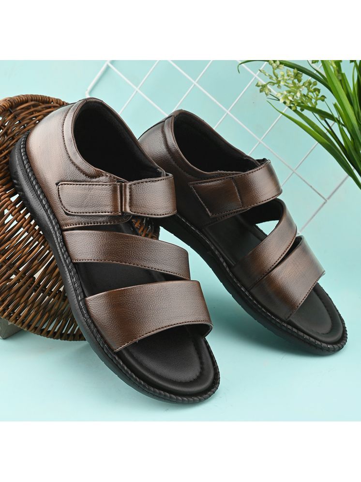     			John Karsun - Brown Men's Sandals