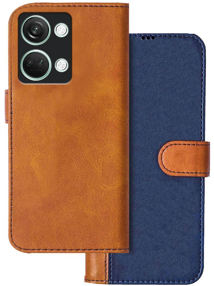     			Knotyy Brown Flip Cover Artificial Leather Compatible For OnePlus Nord 3 5G ( Pack of 1 )