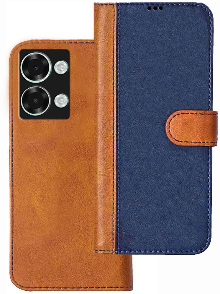     			Knotyy Brown Flip Cover Artificial Leather Compatible For Itel P40 Plus ( Pack of 1 )