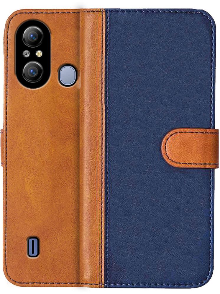     			Knotyy Brown Flip Cover Artificial Leather Compatible For Itel A49 ( Pack of 1 )