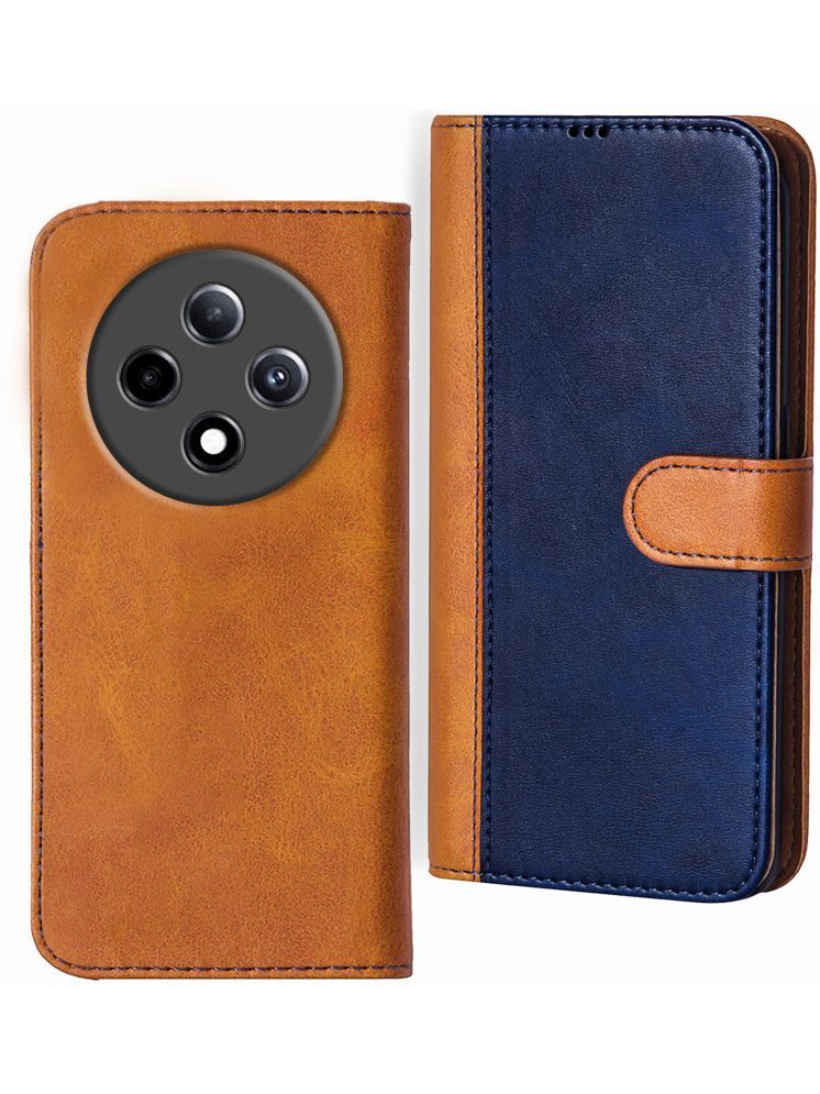     			Knotyy Brown Flip Cover Artificial Leather Compatible For Oppo F27 Pro Plus 5G ( Pack of 1 )