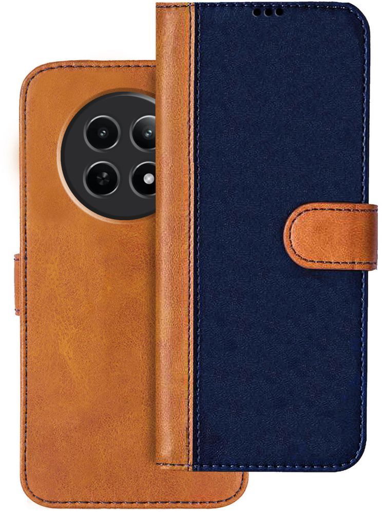     			Knotyy Brown Flip Cover Artificial Leather Compatible For realme Narzo 70x 5G ( Pack of 1 )