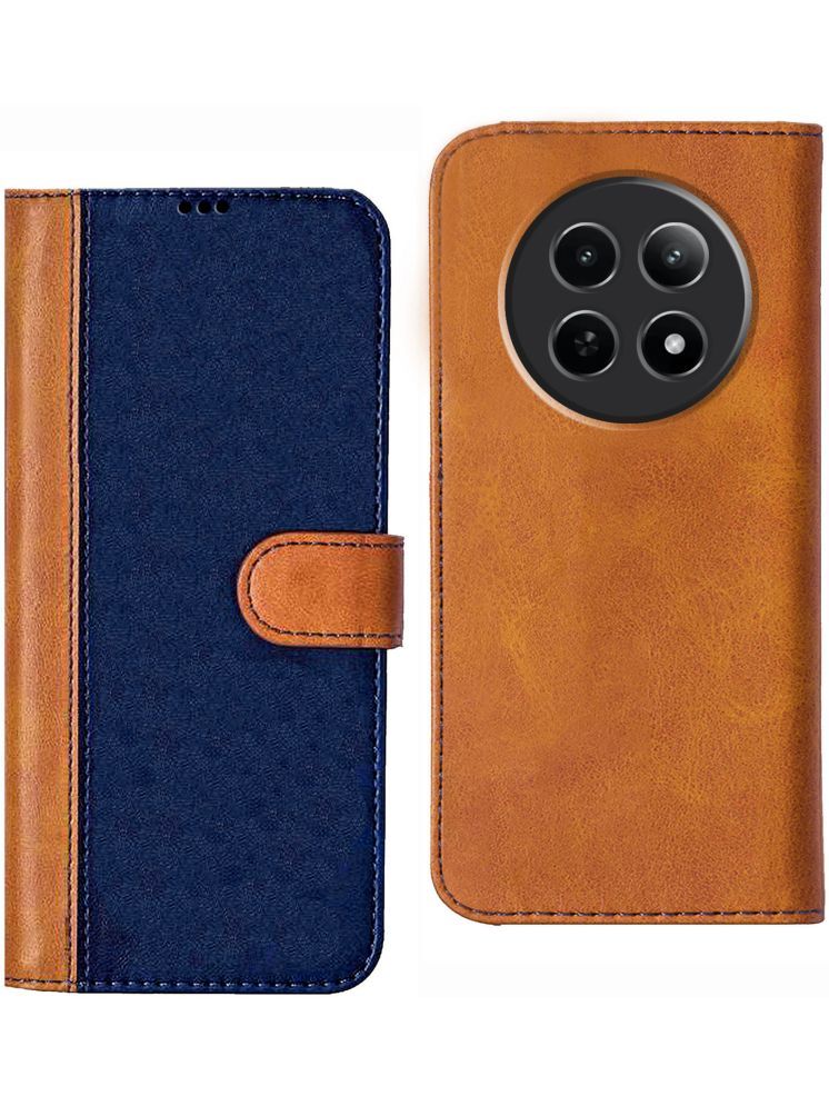     			Knotyy Brown Flip Cover Artificial Leather Compatible For realme Narzo 70x 5G ( Pack of 1 )