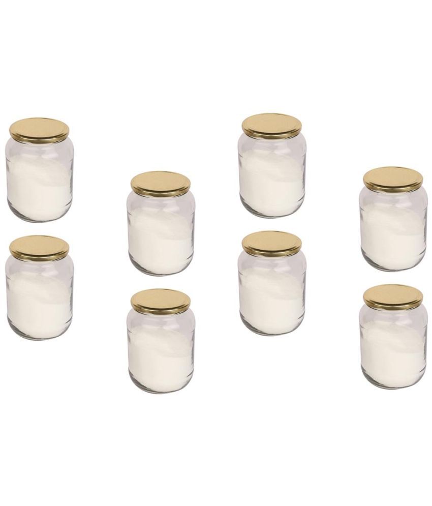     			Somil Glass Container Jar Glass Transparent Utility Container ( Set of 8 )