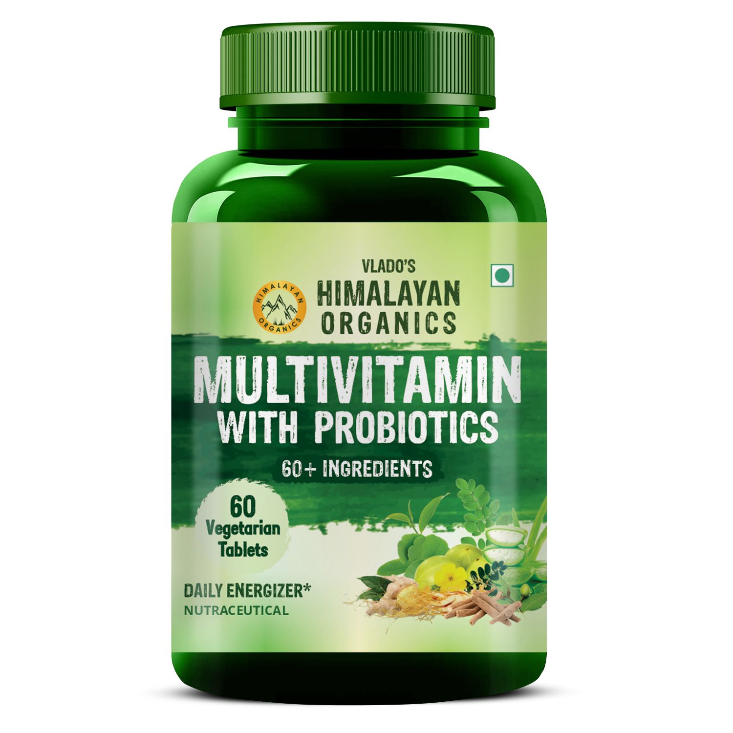     			Vlado's Himalayan Organics Multivitamin with Probiotics (60No.s) 45 Ingredients for Men & Women