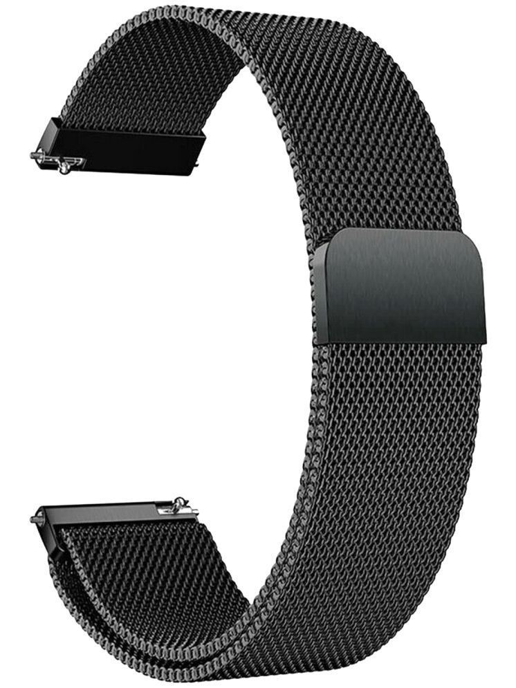     			ACM Watch Strap Magnetic compatible with Fastrack Revoltt Fs1 Pro Smartwatch Luxury Metal Chain Band Black