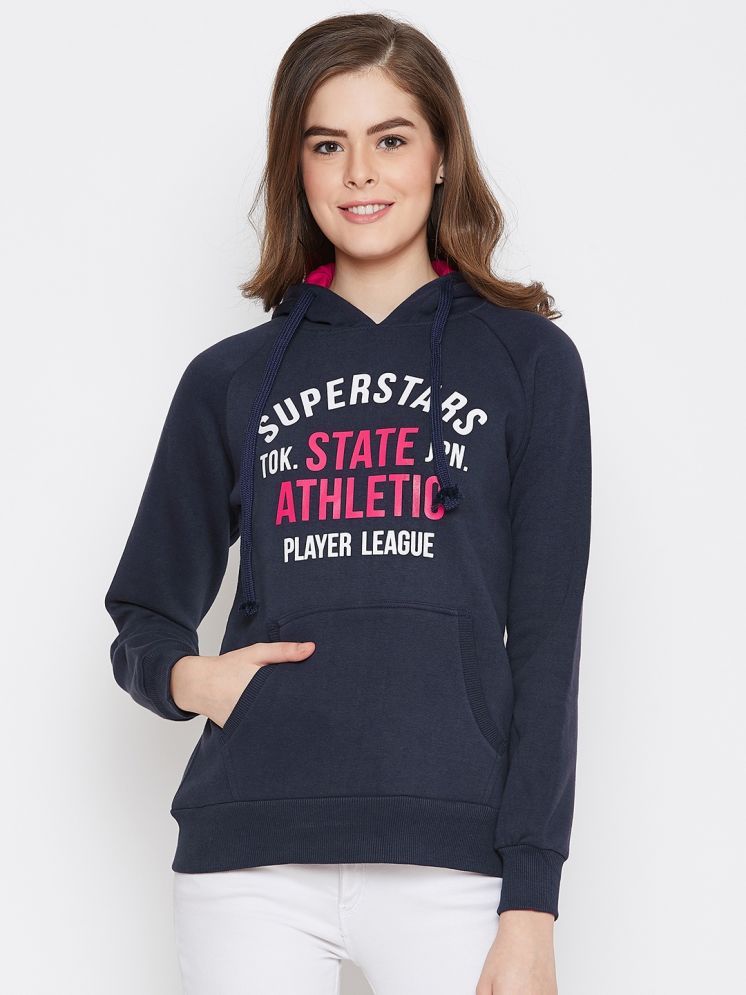     			AUSTIN WOOD Fleece Women's Hooded Sweatshirt ( Navy )