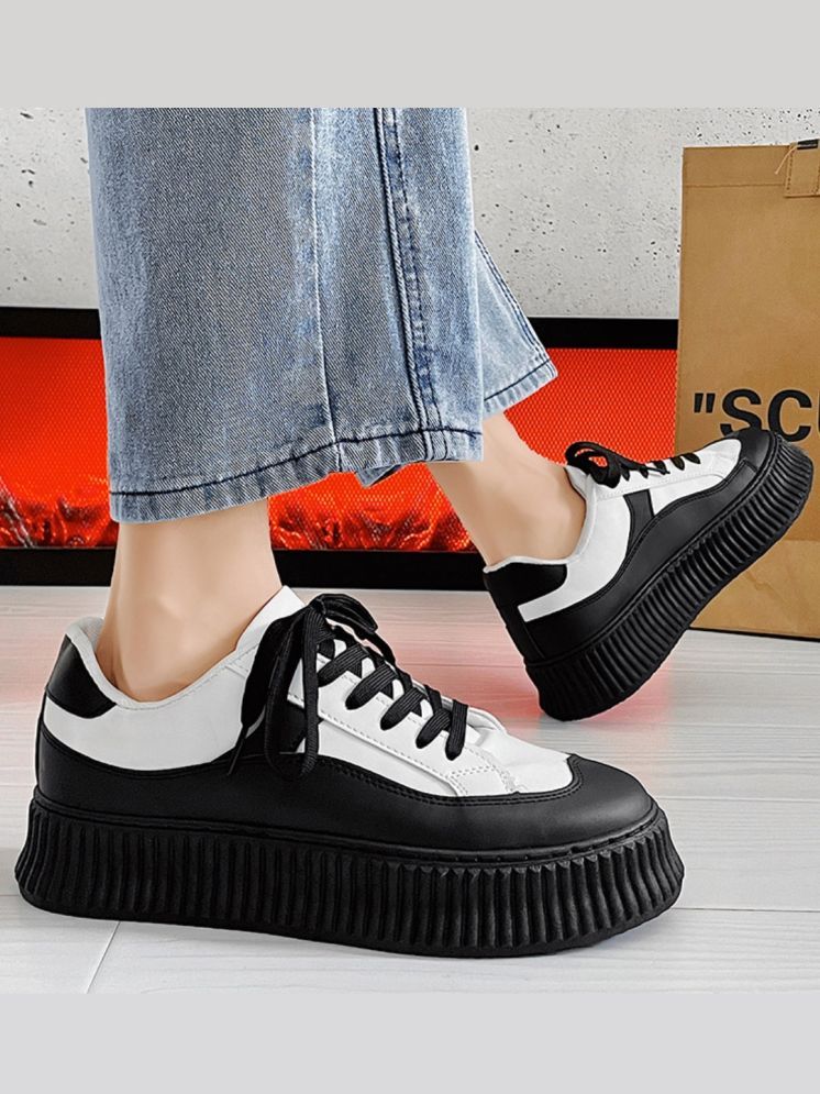     			Asteroid Fashion Colorblock Men Casual Partywear Sneakers. Black Men's Sneakers