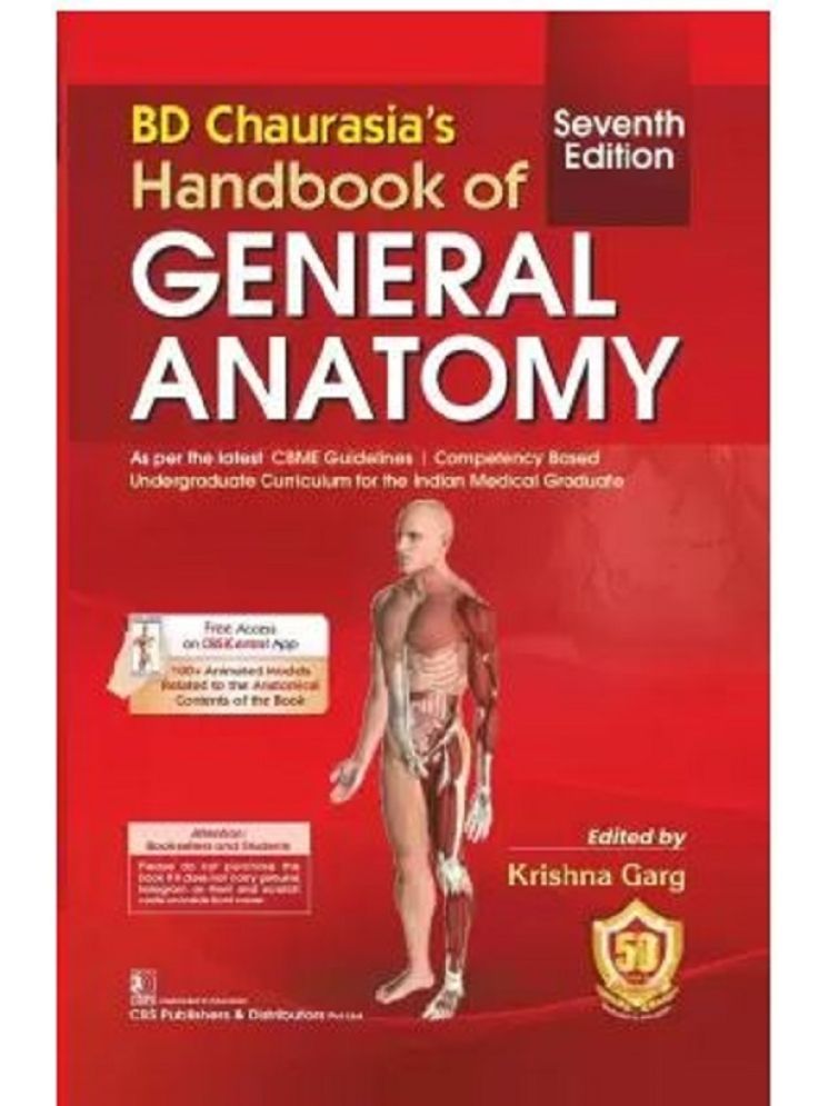     			BD Chaurasia’s Handbook of General Anatomy 7/e