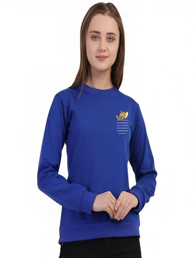     			Calm Down Fleece Women's Non Zippered Sweatshirt ( Blue )