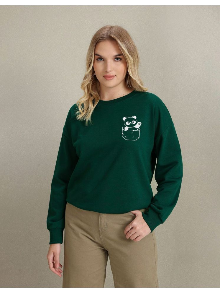     			Calm Down Fleece Women's Non Zippered Sweatshirt ( Green )