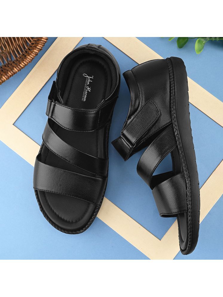     			John Karsun - Black Men's Sandals