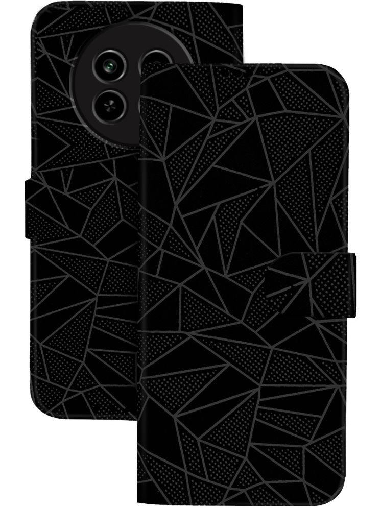     			Knotyy Black Flip Cover Artificial Leather Compatible For RealMe C65 5G ( Pack of 1 )