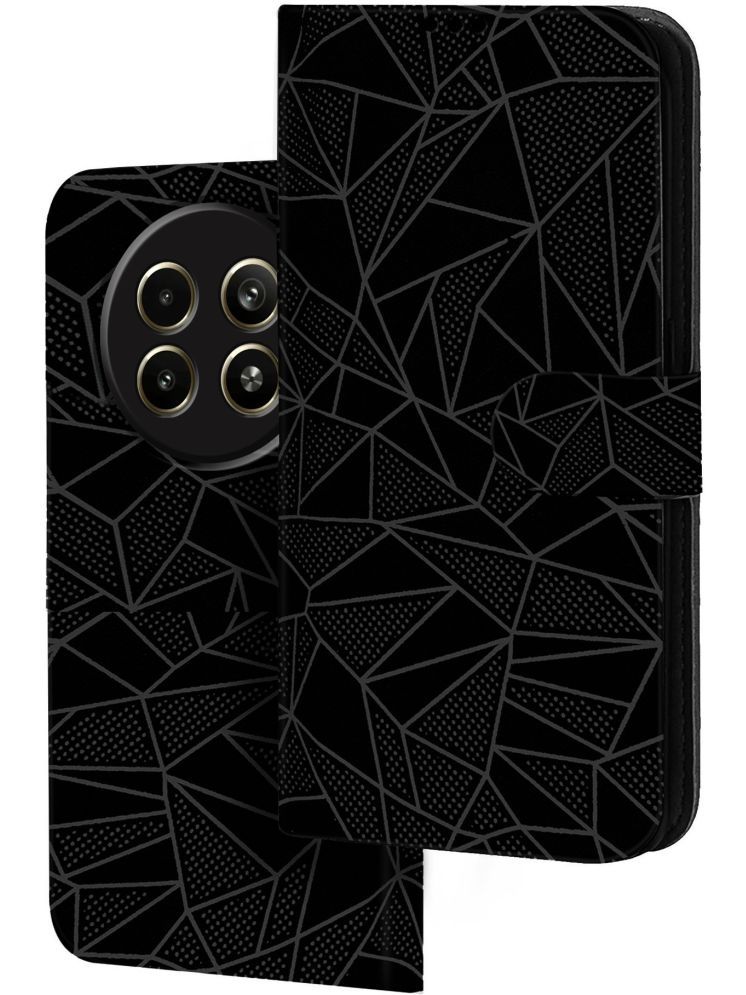     			Knotyy Black Flip Cover Artificial Leather Compatible For RealMe Narzo N65 5G ( Pack of 1 )