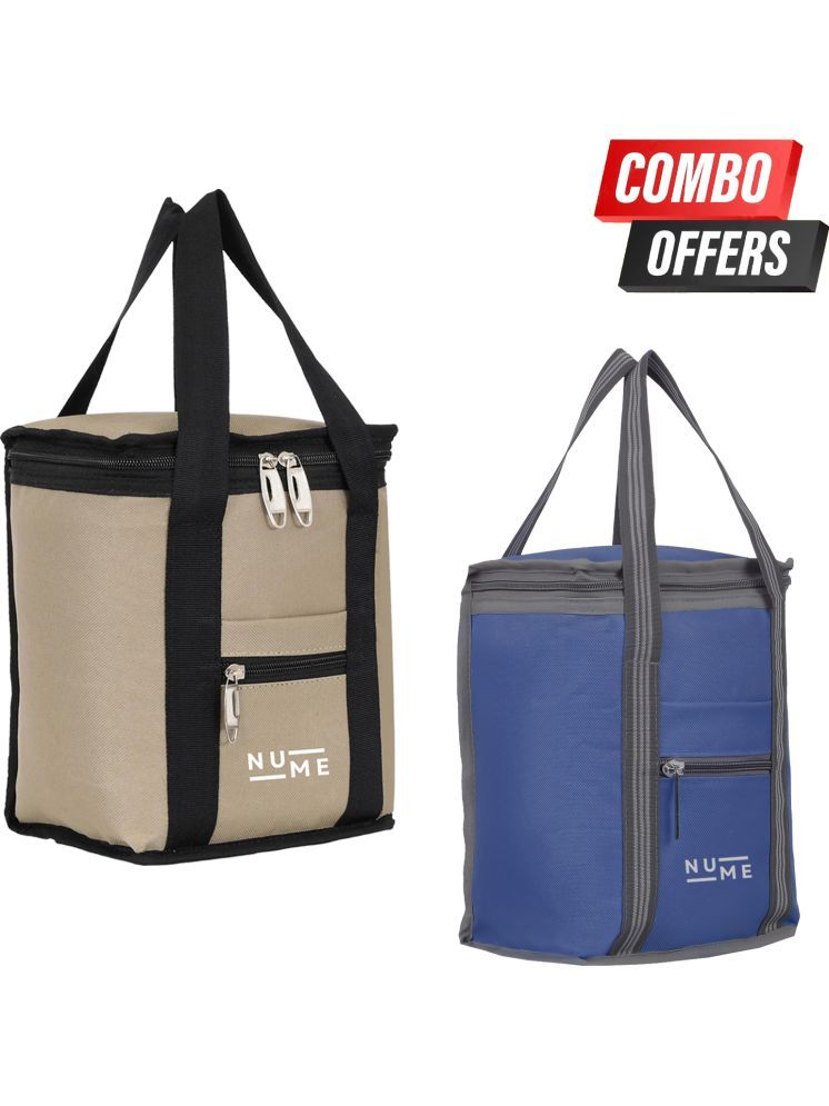     			NuMe Assorted Polyester Lunch Bag Pack of 2