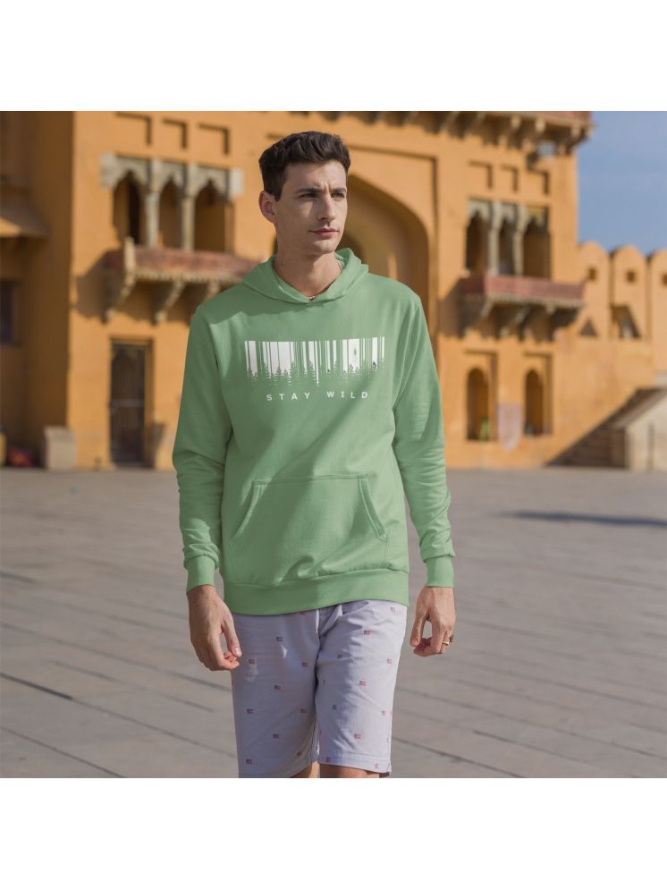     			BICHARA Polyester Hooded Men's Sweatshirt - Green ( Pack of 1 )