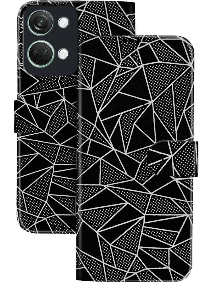     			Knotyy Black Flip Cover Artificial Leather Compatible For OnePlus Nord 3 5G ( Pack of 1 )