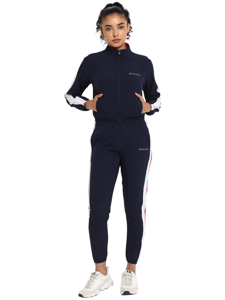     			OFF LIMITS Navy Polyester Striped Tracksuit - Pack of 1